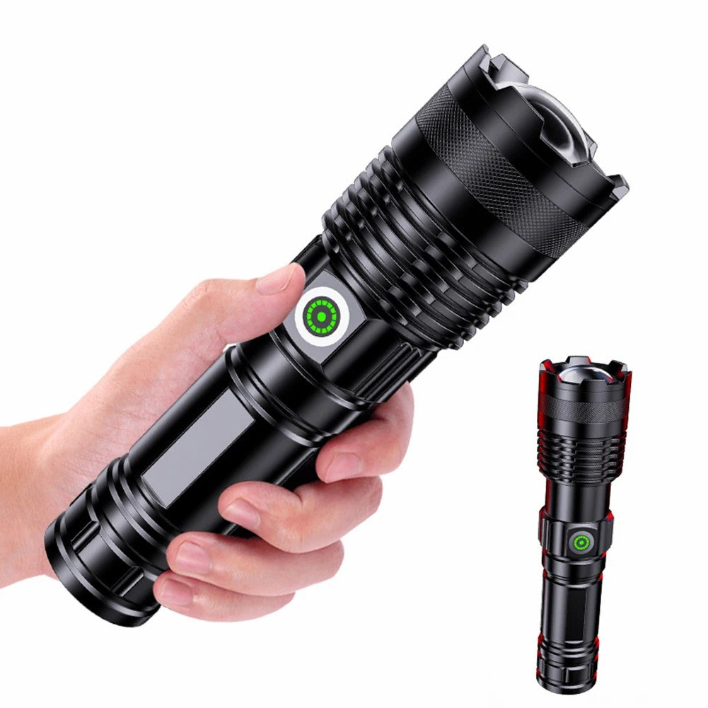 A55 Telescopic Zoom Flashlights USB-C Rechargeable LED Tactical Torch with White Laser Light A55 Telescopic Zoom Flashlights USB-C Rechargeable LED Tactical Torch with White Laser Light